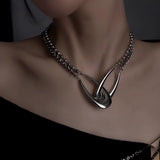 Boogzel Apparel No Lesson Learned Chain Link Necklace, view 3