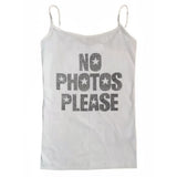Boogzel Apparel No Photos Please Rhinestone Skinny Tank, view 2
