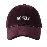 Boogzel Apparel No Way Cord Baseball Cap, view 3