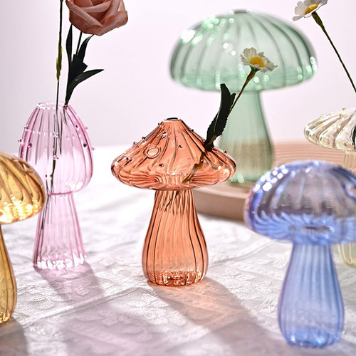 Boogzel Apparel Grandma's House Nordic Mushroom Glass Vase