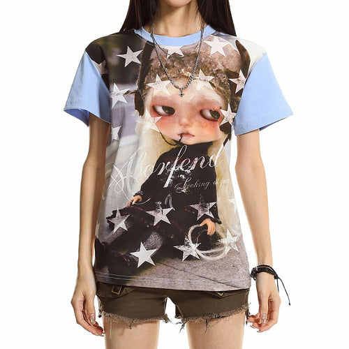 Boogzel Apparel Not in the Mood Star Print T-Shirt