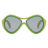Boogzel Apparel Not Your Doll Oval Sunglasses, view 4
