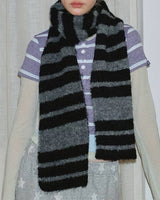 Boogzel Apparel NYC Downtown Girl Striped Scarf, view 3