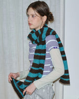 Boogzel Apparel NYC Downtown Girl Striped Scarf, view 4