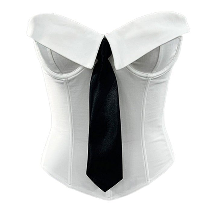Boogzel Apparel Office Siren Tie Corset Top