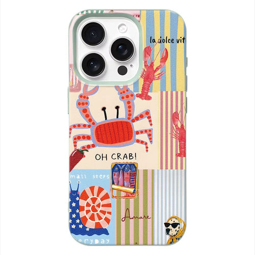 Boogzel Apparel Oh Crab Aesthetic iPhone Case