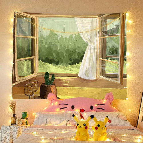 Boogzel Apparel Oil Painting Tapestry & LED Lights Set
