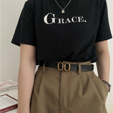 Boogzel Apparel Old Money Aesthetic Thin Belt, view 2