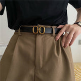 Boogzel Apparel Old Money Aesthetic Thin Belt, view 3