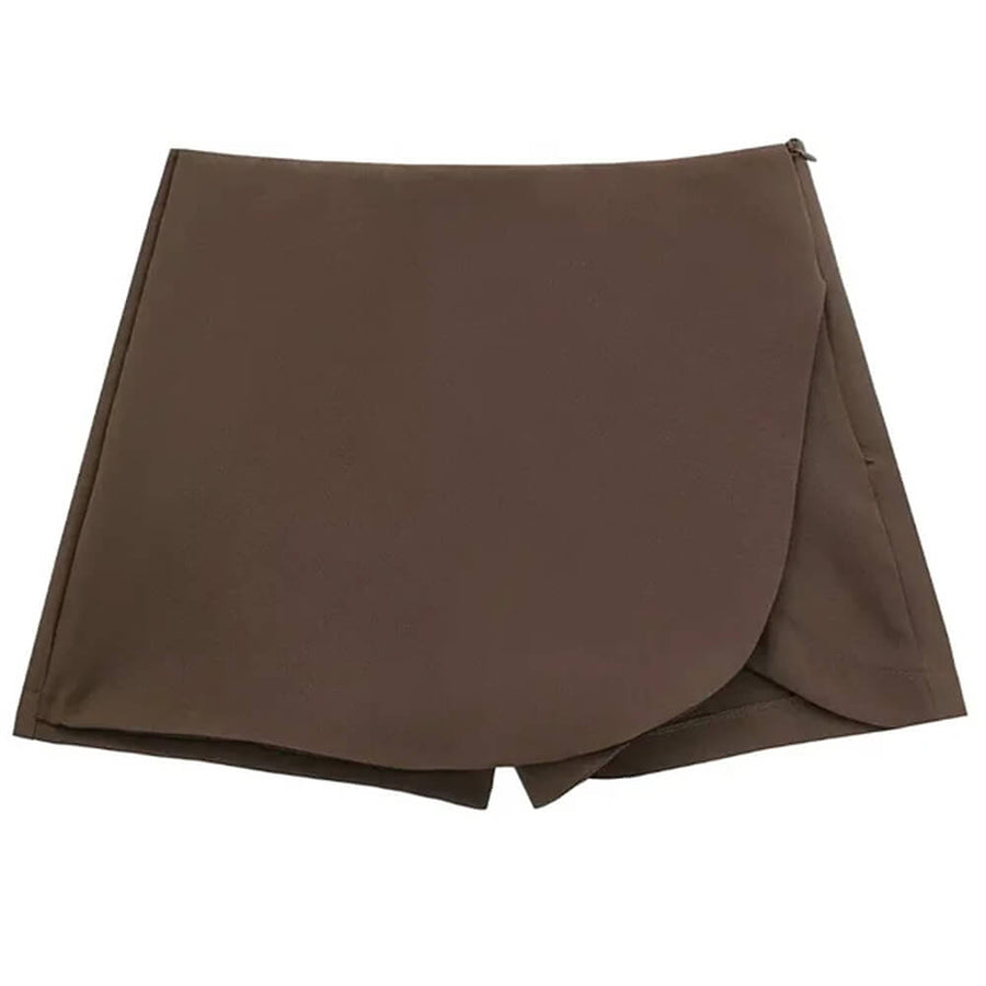 Boogzel Apparel Old Money Asymmetric Mini Skort