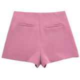 Boogzel Apparel Old Money Asymmetric Mini Skort, view 4