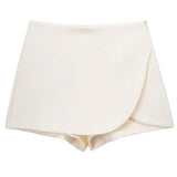 Boogzel Apparel Old Money Asymmetric Mini Skort, view 5