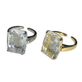 Boogzel Apparel Old Money Crystal Statement Ring, view 2