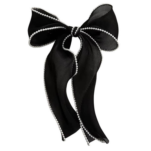Boogzel Apparel Old Money Pearl Hair Bow