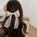Boogzel Apparel Old Money Pearl Hair Bow, view 3