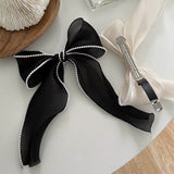 Boogzel Apparel Old Money Pearl Hair Bow, view 5