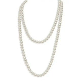 Boogzel Apparel Old Money Pearl Layered Necklace, view 2