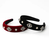 Boogzel Apparel Old Money Rhinestone Headband, view 4