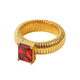 Boogzel Apparel Old Money Statement Ring, view 2