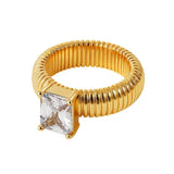 Boogzel Apparel Old Money Statement Ring, view 3