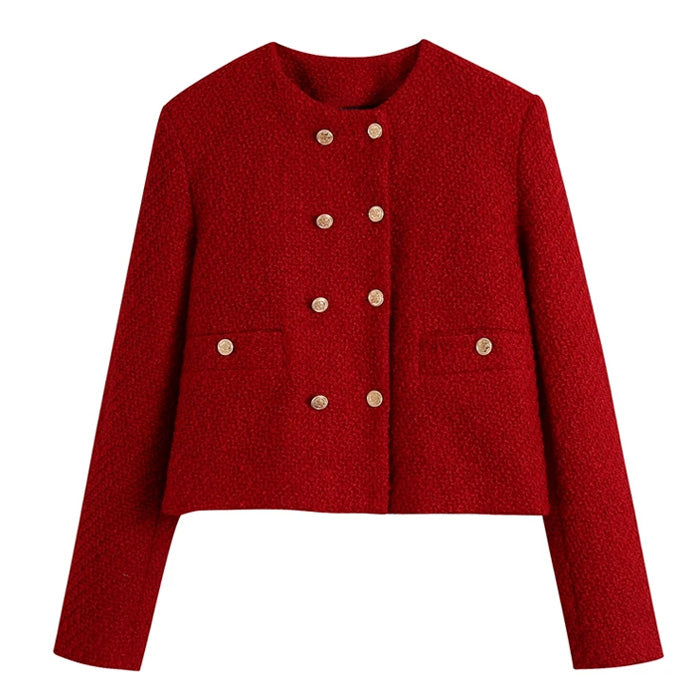 Boogzel Apparel Old Money Style Tweed Jacket
