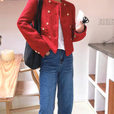 Boogzel Apparel Old Money Style Tweed Jacket, view 4