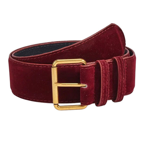 Boogzel Apparel Old Money Suede Wide Belt