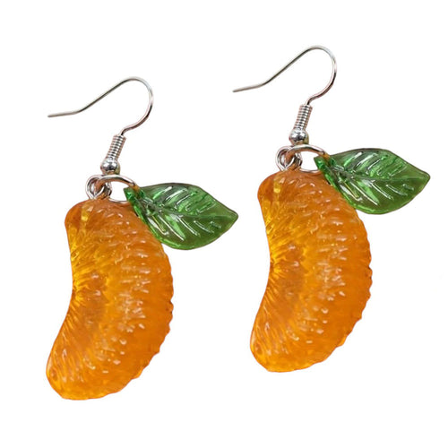 Boogzel Apparel Orange Slice Earrings