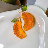 Boogzel Apparel Orange Slice Earrings, view 2