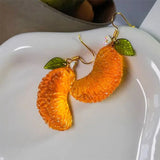 Boogzel Apparel Orange Slice Earrings, view 3