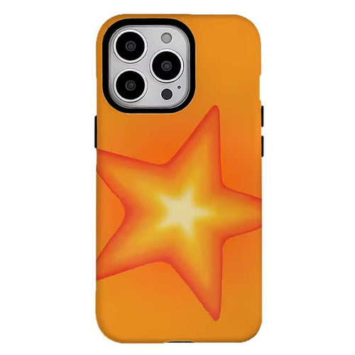 Boogzel Apparel Orange Star iPhone Case