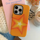 Boogzel Apparel Orange Star iPhone Case, view 2