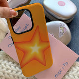 Boogzel Apparel Orange Star iPhone Case, view 3