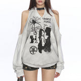 Boogzel Apparel Outta Town Cut Out Graphic Sweatshirt, view 3