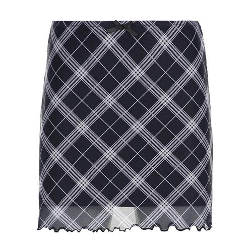 Boogzel Apparel Outta Town Plaid Mini Skirt
