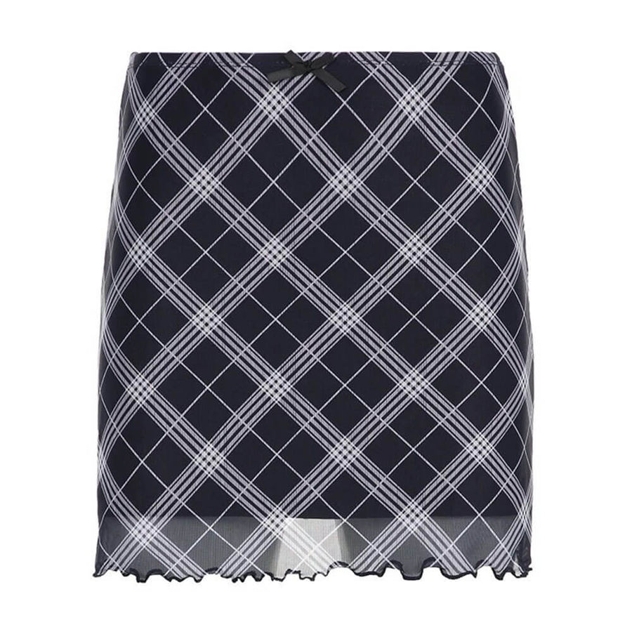 Boogzel Apparel Outta Town Plaid Mini Skirt