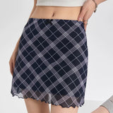 Boogzel Apparel Outta Town Plaid Mini Skirt, view 2