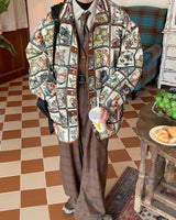 Boogzel Apparel Oversized Cat Print Jacket, view 3