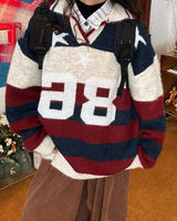 Boogzel Apparel Oversized College Number Sweater, view 2