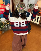 Boogzel Apparel Oversized College Number Sweater, view 6