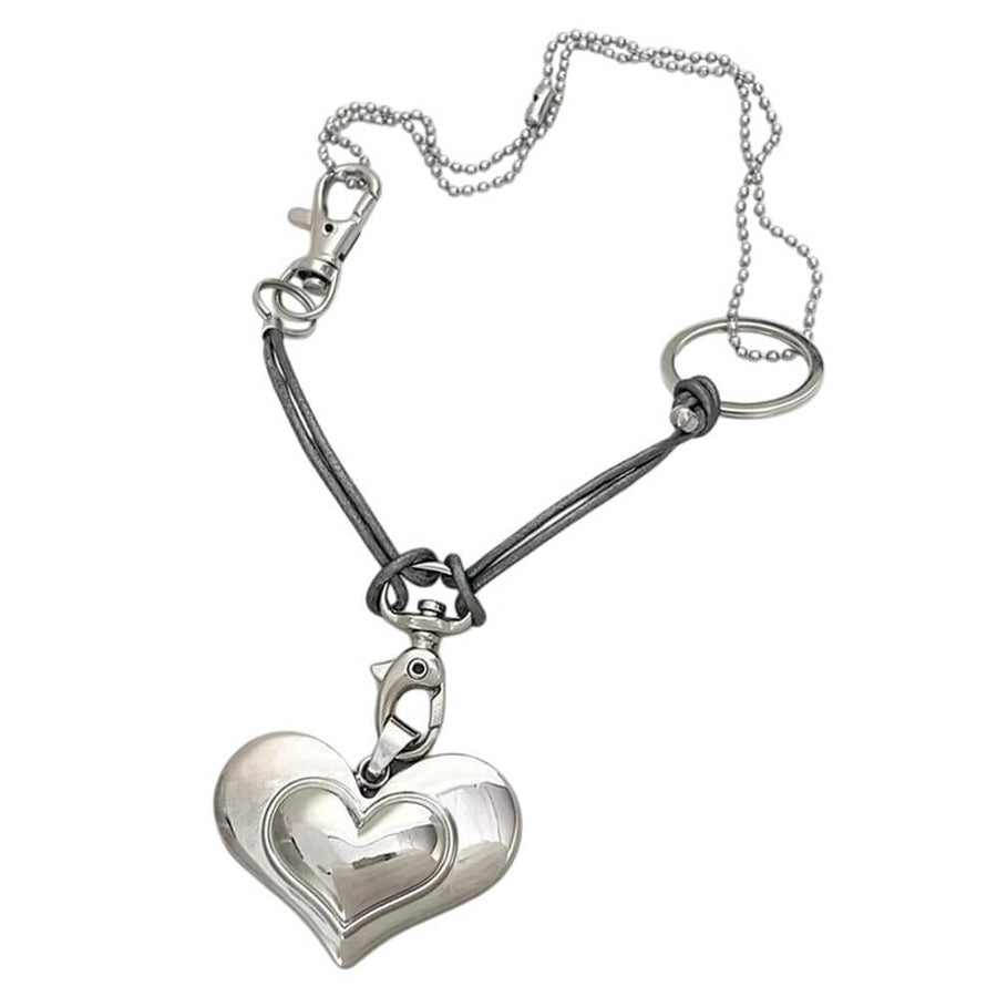 Boogzel Apparel Oversized Heart Pendant Necklace