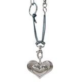 Boogzel Apparel Oversized Heart Pendant Necklace, view 2
