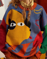 Boogzel Apparel Oversized Hungry Dog Sweater, view 3