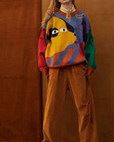 Boogzel Apparel Oversized Hungry Dog Sweater, view 4