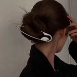 Boogzel Apparel Oversized Safety Pin Hair Clip, view 3