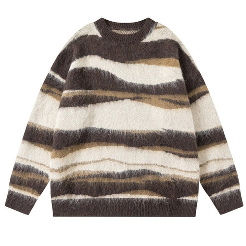 Boogzel Apparel Oversized Striped Knit Sweater