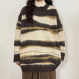 Boogzel Apparel Oversized Striped Knit Sweater, view 2