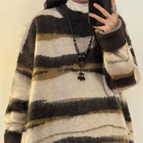 Boogzel Apparel Oversized Striped Knit Sweater, view 3