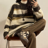 Boogzel Apparel Oversized Striped Knit Sweater, view 4