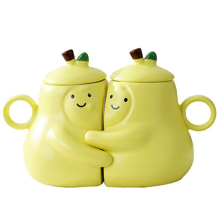 Boogzel Apparel Pair of Pear-Shaped Couple Mugs